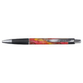 水彩画の芸術の赤い黄色 ボールペン (裏面)