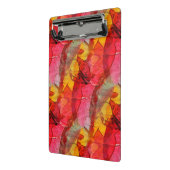 水彩画の芸術の赤い黄色 ミニクリップボード (アングル2)