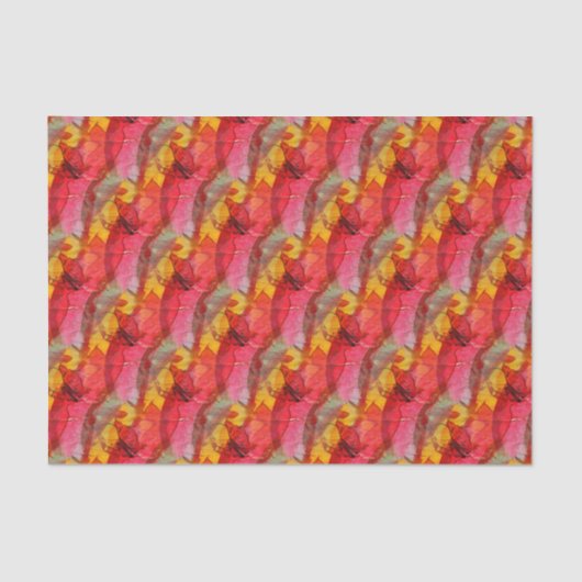 水彩画の芸術の赤い黄色 薄葉紙 (正面)