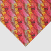 水彩画の芸術の赤い黄色 薄葉紙 (詳細)