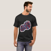 水彩画の英国ブラックベリー Tシャツ (正面フル)