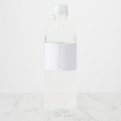 水彩画の茶色の馬の顔の肖像画 - 誕生日 ペットボトルラベル (裏面)