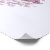 水彩画の茶色の馬の顔の肖像 ポスター (角)