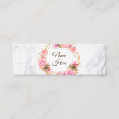 水彩画の華麗さの大理石の小型名刺 スキニー名刺 (正面)