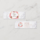 水彩画の華麗さの大理石の小型名刺 スキニー名刺 (正面/裏面)