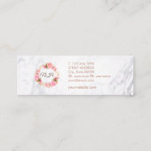 水彩画の華麗さの大理石の小型名刺 スキニー名刺 (裏面)