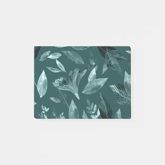 水彩画の落ち葉10 ポストイット (正面)