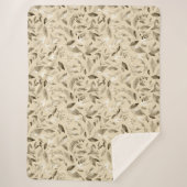 水彩画の落ち葉4 シェルパブランケット (正面)