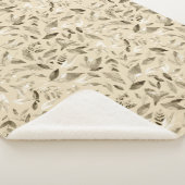 水彩画の落ち葉4 シェルパブランケット (3/4)