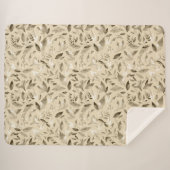 水彩画の落ち葉4 シェルパブランケット (正面(横))