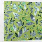 水彩画の落ち葉6 三つ折り案内状 (内部最初)