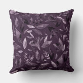 水彩画の落ち葉7 クッション (裏面)