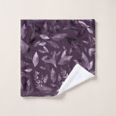 水彩画の落ち葉7 バスタオルセット (ウォッシュタオル)