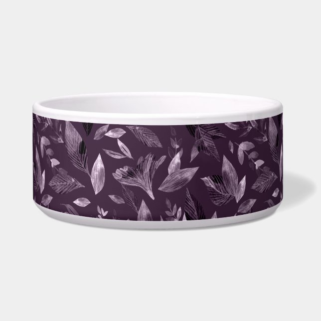 水彩画の落ち葉7 ボウル (正面)