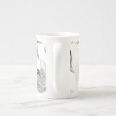 水彩画の落ち葉8 ボーンチャイナマグカップ (裏面)
