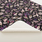 水彩画の落ち葉 シェルパブランケット (3/4)