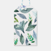 水彩画の落ち葉 11 ギフトタグ (裏面)