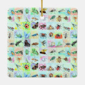 水彩画の虫のコレクション|過去記事 セラミックオーナメント (裏面)