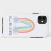 水彩画の虹が輝く「あなたは私の太陽」デザイン Case-Mate iPhoneケース (裏面(横))