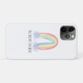 水彩画の虹が輝く「あなたは私の太陽」デザイン Case-Mate iPhoneケース (裏面(横))