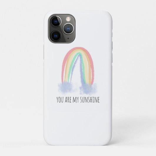 水彩画の虹が輝く「あなたは私の太陽」デザイン Case-Mate iPhoneケース (裏)