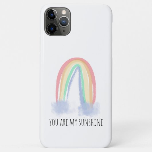水彩画の虹が輝く「あなたは私の太陽」デザイン Case-Mate iPhoneケース (裏面)