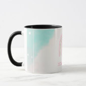 水彩画の虹とイチゴ マグカップ (左)