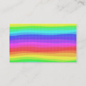 水彩画の虹、 名刺 (裏面)