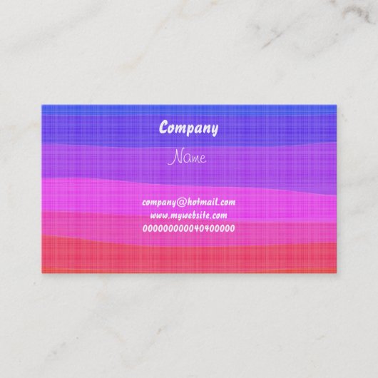 水彩画の虹、 名刺 (正面)