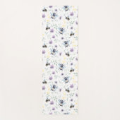 水彩画の蜂パターン ヨガマット (正面)