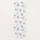 水彩画の蜂パターン ヨガマット (裏面)