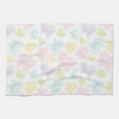 水彩画の蝶が付いている背景 キッチンタオル (横)