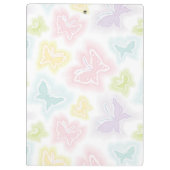 水彩画の蝶が付いている背景 クリップボード (裏面)