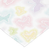 水彩画の蝶が付いている背景 ショートテーブルランナー (コーナー)