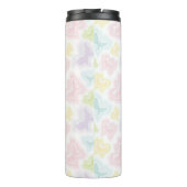 水彩画の蝶が付いている背景 タンブラー (裏面)