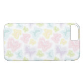 水彩画の蝶が付いている背景 Case-Mate iPhoneケース (裏面(横))