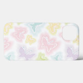 水彩画の蝶が付いている背景 Case-Mate iPhoneケース (裏面 (横))