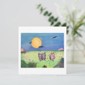 水彩画の蝶の恋人たち 招待状 (スタンド正面)