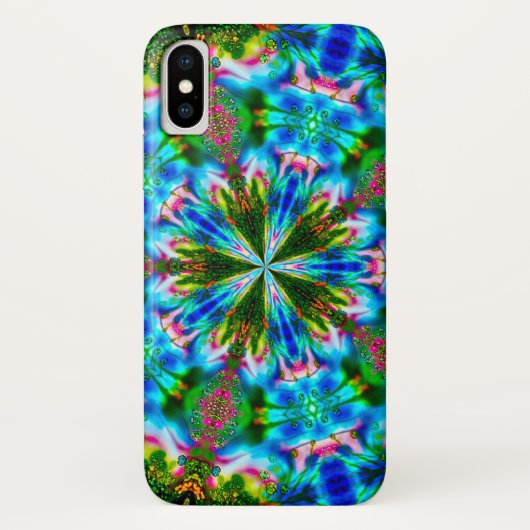 水彩画の蝶星プリズム曼荼羅の箱 Case-Mate iPhoneケース (裏面)