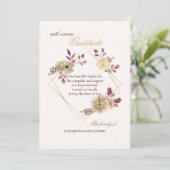 水彩画の表現の悔やみや弔慰のサンキューカード サンキューカード (スタンド正面)