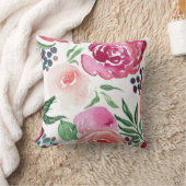 水彩画の装飾用クッション クッション (ブランケット)