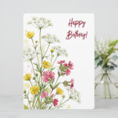 水彩画の誕生日の花 シーズンカード (スタンド正面)