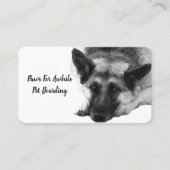 水彩画の豪華な休息のジャーマン・シェパード 名刺 (正面)