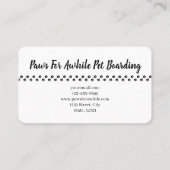 水彩画の豪華な休息のジャーマン・シェパード 名刺 (裏面)