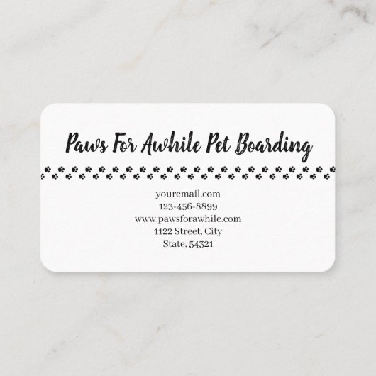 水彩画の豪華な休息のジャーマン・シェパード 名刺 (裏面)