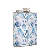 水彩画の貝 フラスク (右)