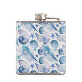 水彩画の貝 フラスク (裏面)