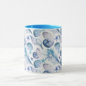 水彩画の貝 マグカップ (中央)