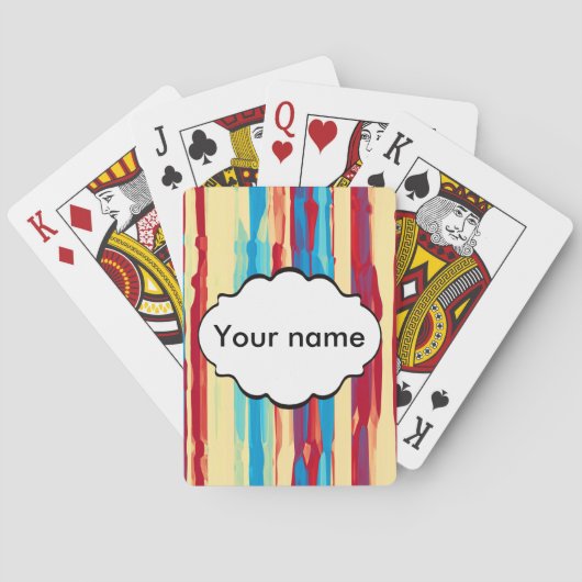 水彩画の質 トランプ (裏面)