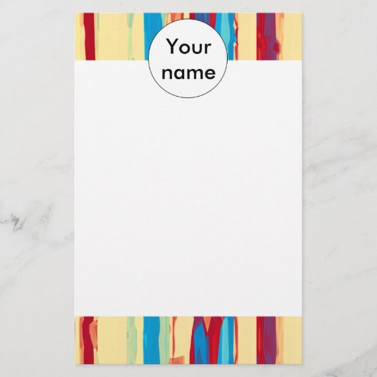 水彩画の質 便箋 (正面)